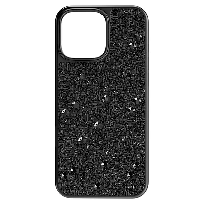 High smartphone case, Scattered design, iPhone® 16 Pro Max, Black