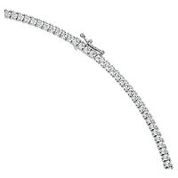 Eternity necklace, Lab-grown diamonds 7 ct tw, Round shape, 14K white gold by SWAROVSKI