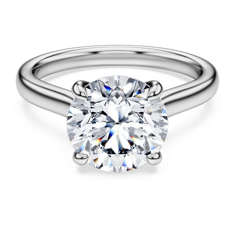 Eternity solitaire ring, Lab-grown diamonds ct tw, Round shape