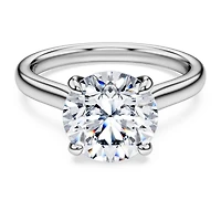 Eternity solitaire ring, Lab-grown diamonds ct tw, Round shape