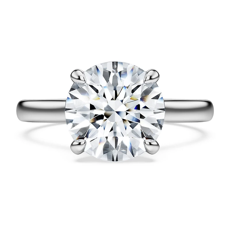 Eternity solitaire ring, Lab-grown diamonds ct tw, Round shape