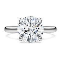Eternity solitaire ring, Lab-grown diamonds ct tw, Round shape