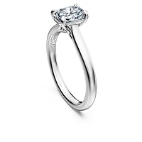 Eternity solitaire ring, Lab-grown diamonds ct tw, Octagon shape
