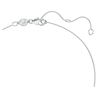 Eternity halo solitaire pendant, Lab-grown diamonds 2 ct tw, Round shape, 14K white gold by SWAROVSKI