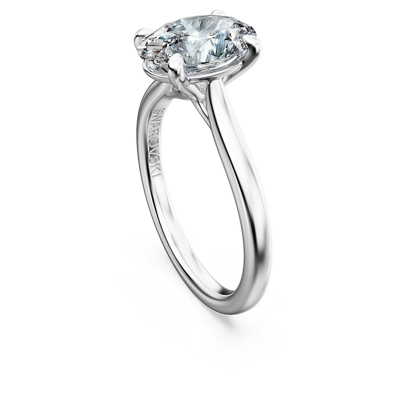 Eternity solitaire ring, Lab-grown diamonds ct tw, Oval cut
