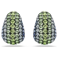 Sublima drop earrings, Round cut, Small, Multicoloured, Ruthenium plated by SWAROVSKI