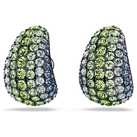 Sublima drop earrings, Round cut, Small, Multicoloured, Ruthenium plated by SWAROVSKI
