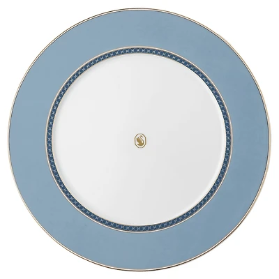 Signum dinner plate, Porcelain, Blue