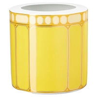 Signum vase, Porcelain, Wide, Yellow by SWAROVSKI