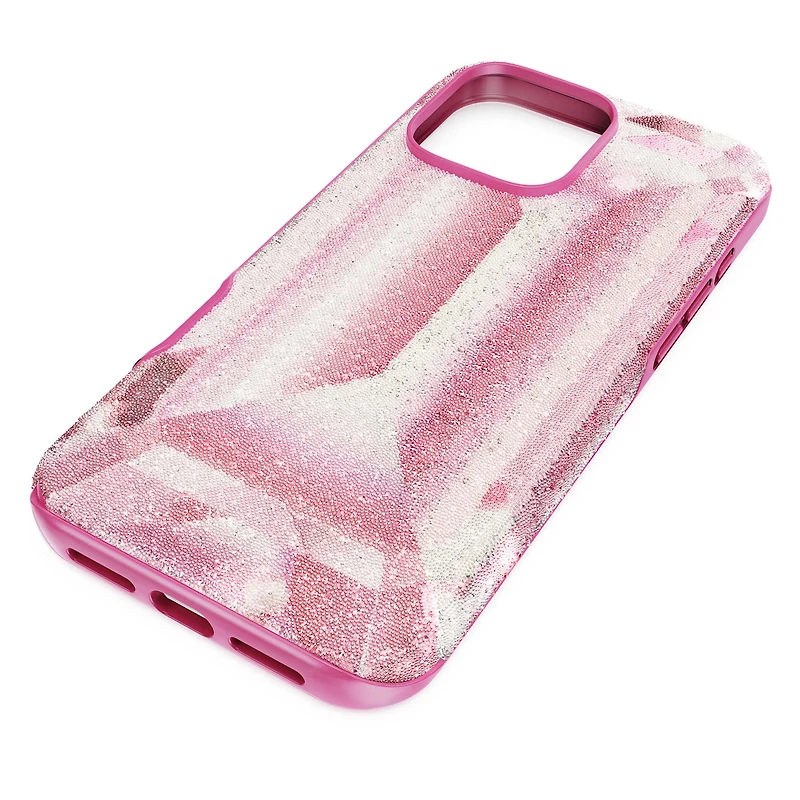 High smartphone case, Crystal print motif, iPhone® 16 Pro Max, Pink by SWAROVSKI