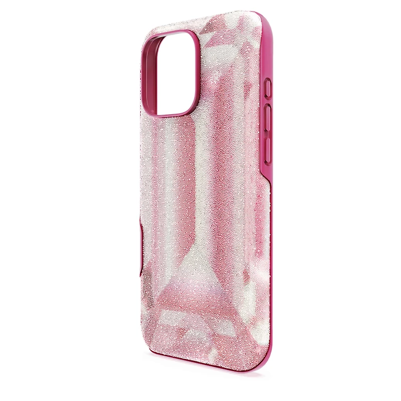 High smartphone case, Crystal print motif, iPhone® 16 Pro Max, Pink by SWAROVSKI