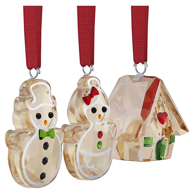 Holiday Cheers Gingerbread Ornament Set by SWAROVSKI
