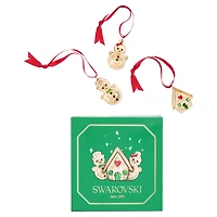 Holiday Cheers Gingerbread Ornament Set by SWAROVSKI