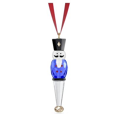 Holiday Cheers Nutcracker Ornament, Blue