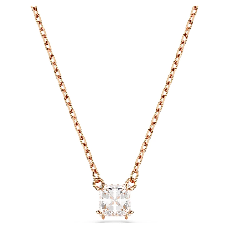 Stilla Attract pendant, Square cut, White