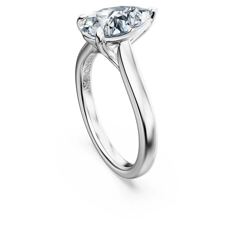 Eternity solitaire ring, Lab-grown diamonds ct tw, Pear shape