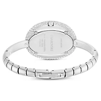 Imber bangle watch, Swiss Made, Metal bracelet, Silver tone, Stainless steel by SWAROVSKI