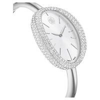 Imber bangle watch, Swiss Made, Metal bracelet, Silver Tone, Stainless steel by SWAROVSKI