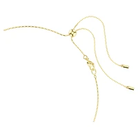 Imber necklace, Mixed cuts, White, 18K gold finish