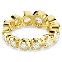 Imber ring, Mixed round cuts, White, 18K gold finish