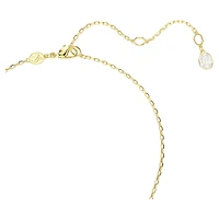 Chroma pendant, Octagon cut, Green, 18K gold finish