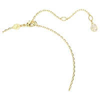 Chroma pendant, Octagon cut, Green, Gold-tone plated by SWAROVSKI