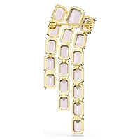 Millenia brooch, Octagon cut, Purple, 18K gold finish