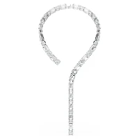 Millenia necklace, Octagon cut, White, Rhodium plated by SWAROVSKI