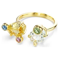 Gema ring, Set (3), Mixed cuts, Multicoloured, Gold-tone plated by SWAROVSKI