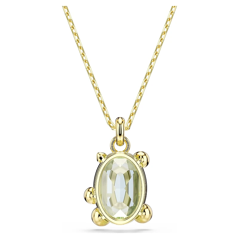 Gema pendant, Mixed cuts, Multicoloured, 18K gold finish