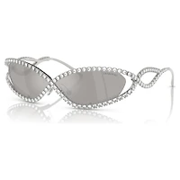 Sunglasses, Mask shape, SK7024, Silver Tone by SWAROVSKI