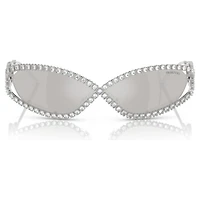 Sunglasses, Mask shape, SK7024, Silver Tone by SWAROVSKI