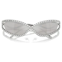Sunglasses, Mask shape, SK7024, Silver Tone by SWAROVSKI