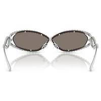 Sunglasses, Mask shape, SK7024, Silver tone by SWAROVSKI