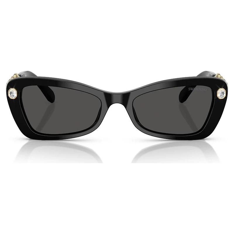 Sunglasses, Butterfly shape, SK6033, Black by SWAROVSKI