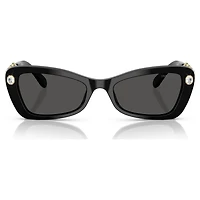 Sunglasses, Butterfly shape, SK6033, Black by SWAROVSKI