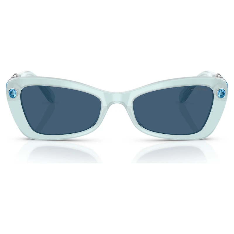 Sunglasses, Butterfly shape, SK6033, Blue by SWAROVSKI