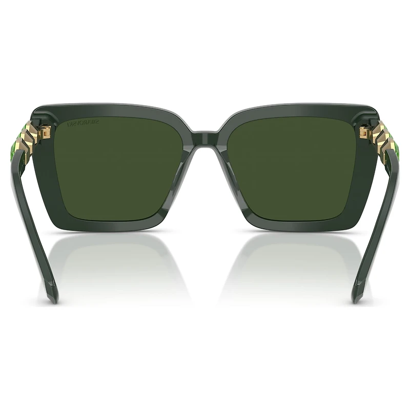 Sunglasses, Square shape, SK6032, Green by SWAROVSKI
