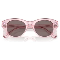 Sunglasses, Round shape, SK6025, Pink by SWAROVSKI