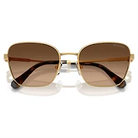 Sunglasses, Square shape, SK7029, Gold tone by SWAROVSKI