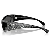 Sunglasses, Mask shape, SK6027, Black by SWAROVSKI