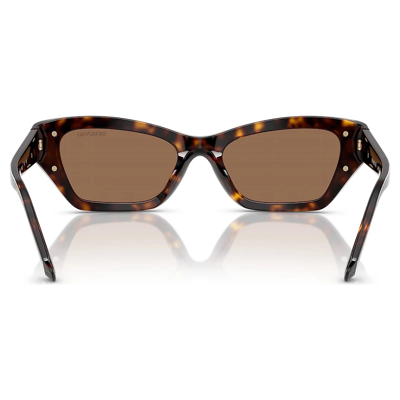 Sunglasses, Cat-Eye shape, SK6029, Brown by SWAROVSKI