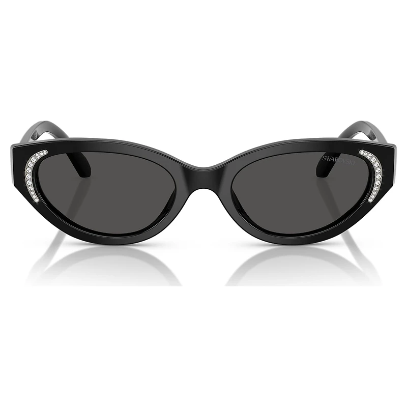 Sunglasses, Cat-Eye shape, SK6030, Black by SWAROVSKI