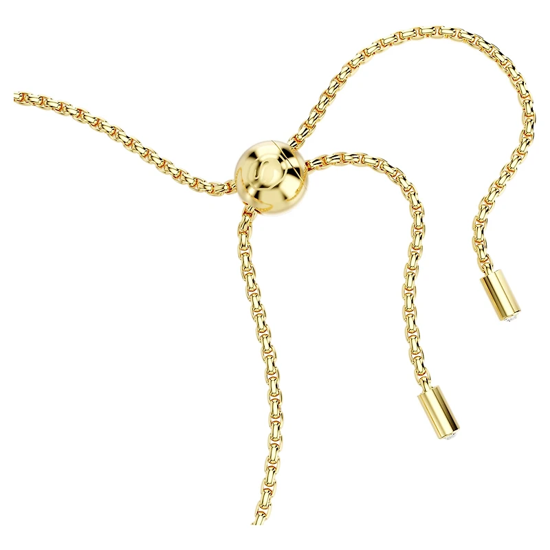 Matrix Tennis bracelet, Pear cut, Pink, Gold-tone plated by SWAROVSKI