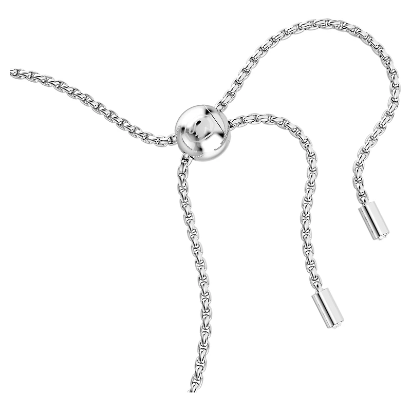 Matrix bracelet, Baguette cut, Purple, Rhodium plated by SWAROVSKI