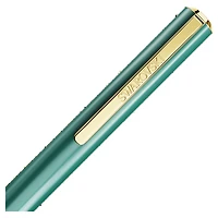 Shimmer ballpoint pen, Green, Green lacquered, Gold-tone plated by SWAROVSKI