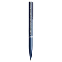 Shimmer ballpoint pen, Blue, Blue lacquered, Chrome plated by SWAROVSKI