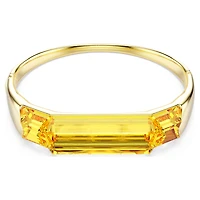 Lucent bangle, Yellow, Gold-tone plated by SWAROVSKI