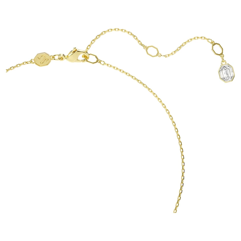 Idyllia pendant, Mixed cuts, Flower, Blue, 18K gold finish