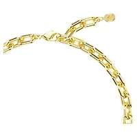 Idyllia necklace, Mixed cuts, Flower, Multicoloured, 18K gold finish